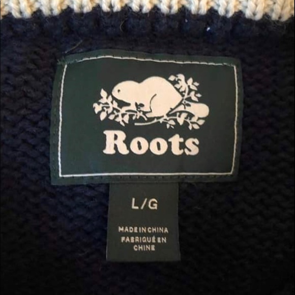 Roots Navy Crew Knit Sweater - Picture 3 of 3